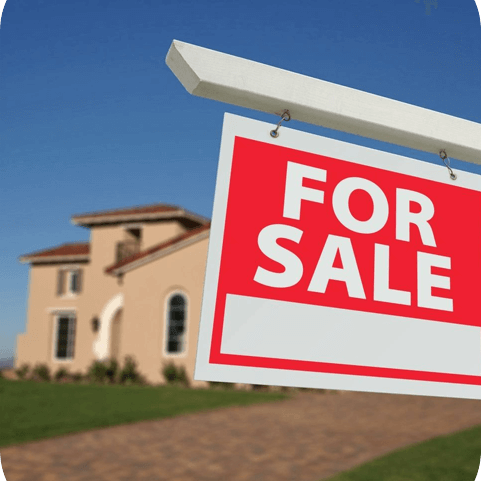 Sold Home For Sale Sign in Front of New House